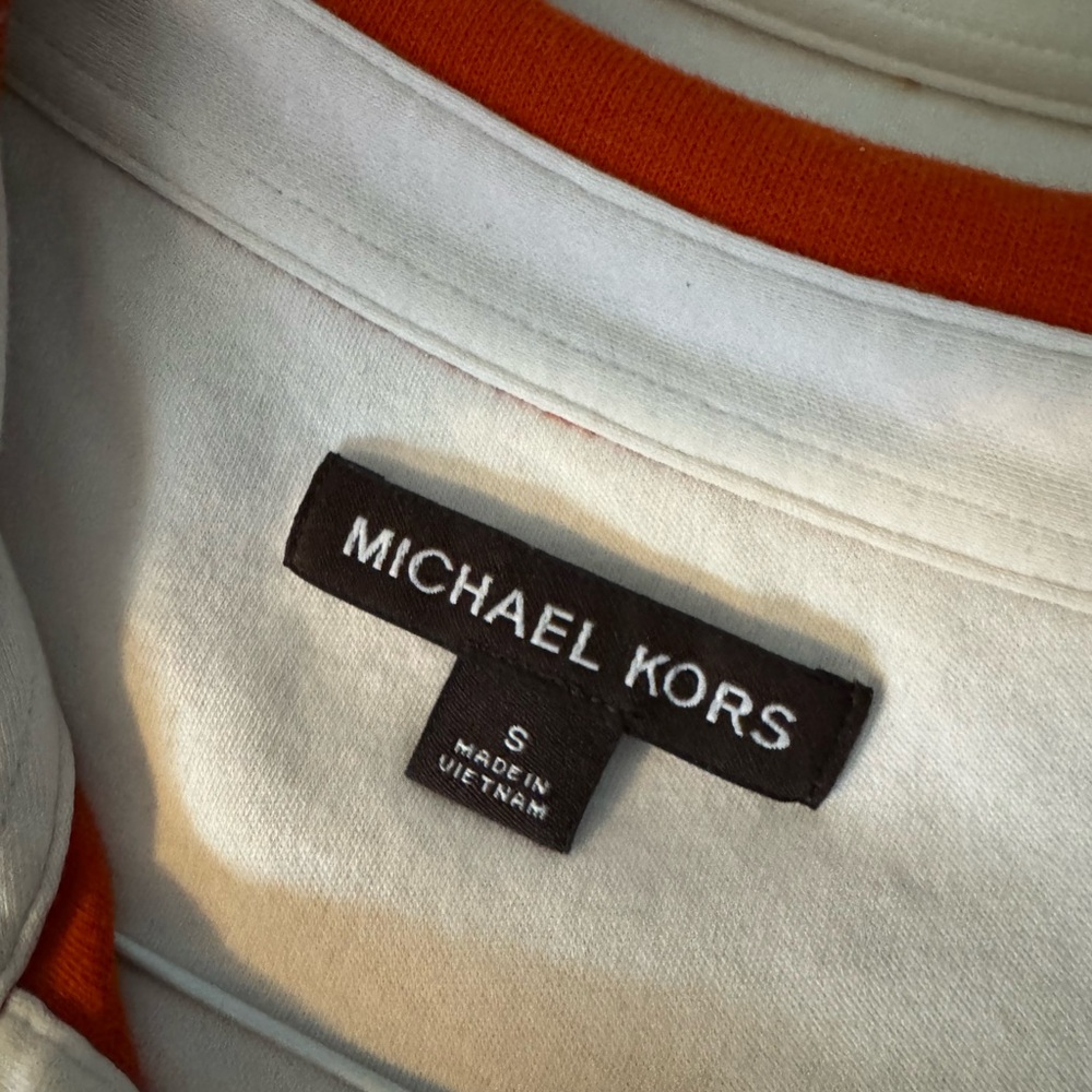Michael Kors Orange and White Tee